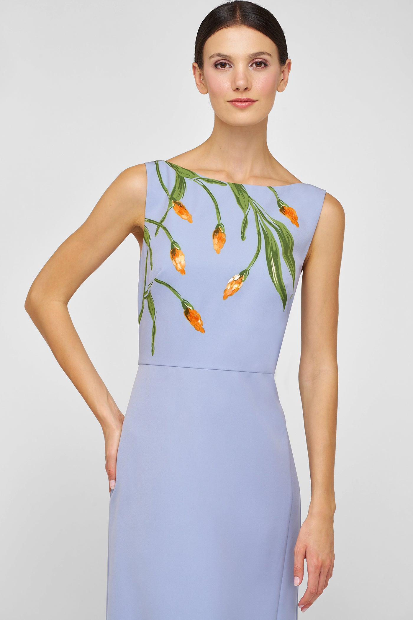 Ira Embellished Column Gown