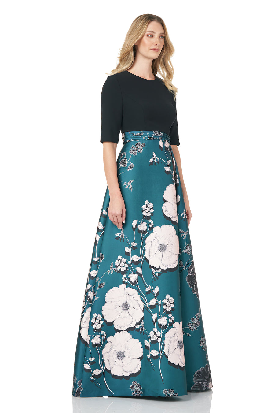 Teal Poppy Floral