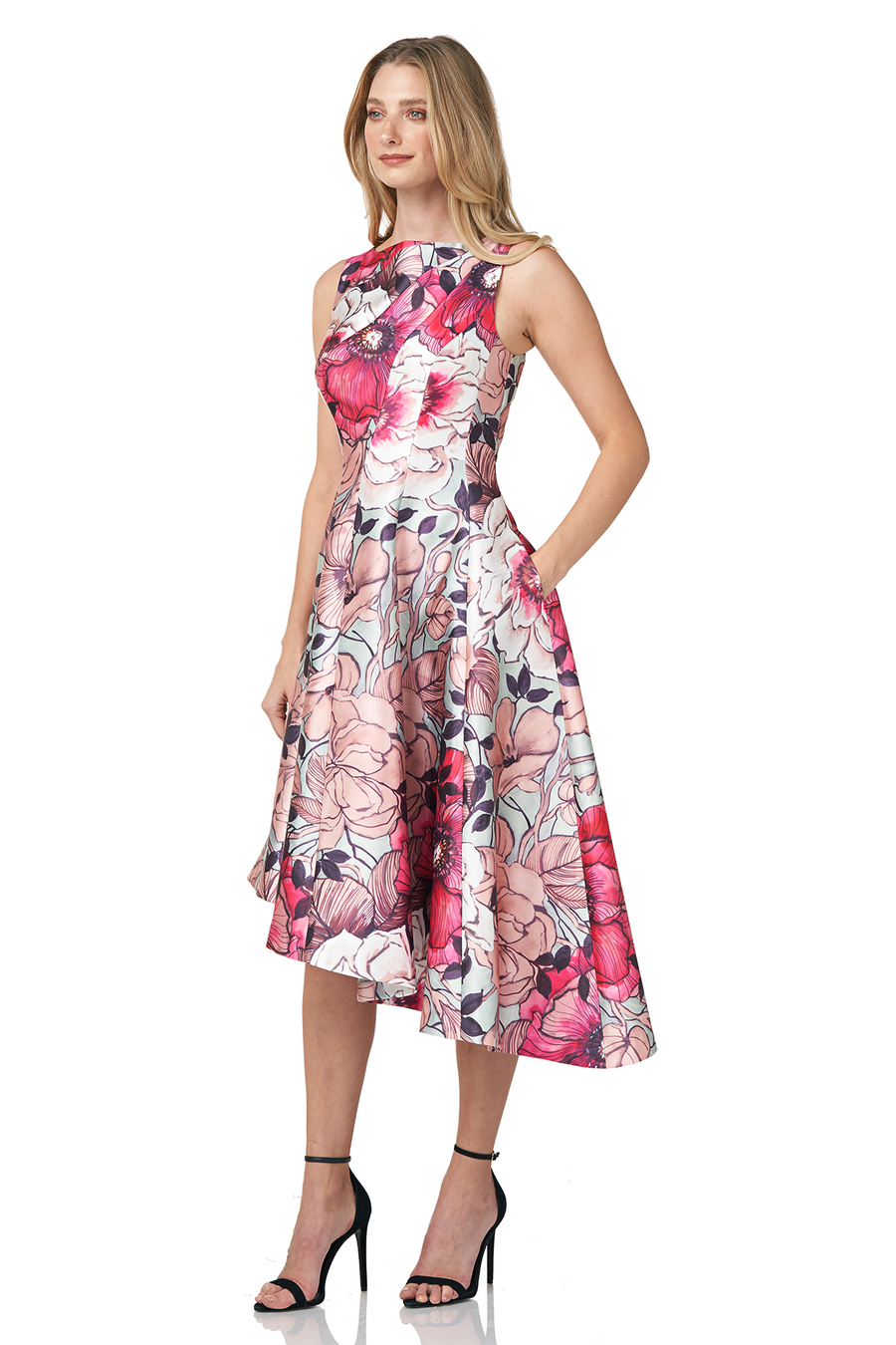 Floral Printed Midi Dress