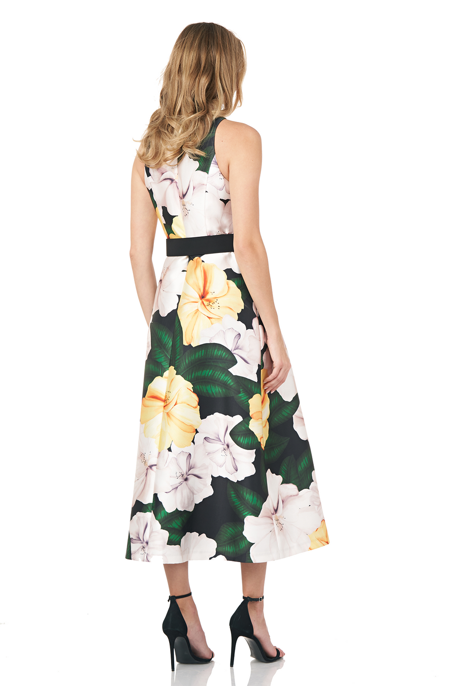 Printed T-Length Dress