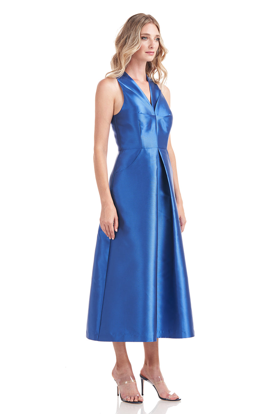 Elliott Pleated Tea Length Dress