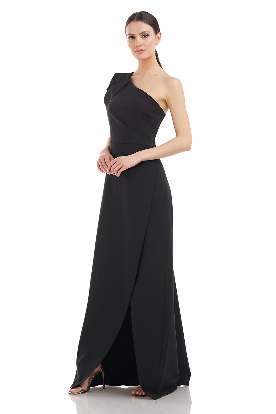 Briana Shoulder Draped Gown