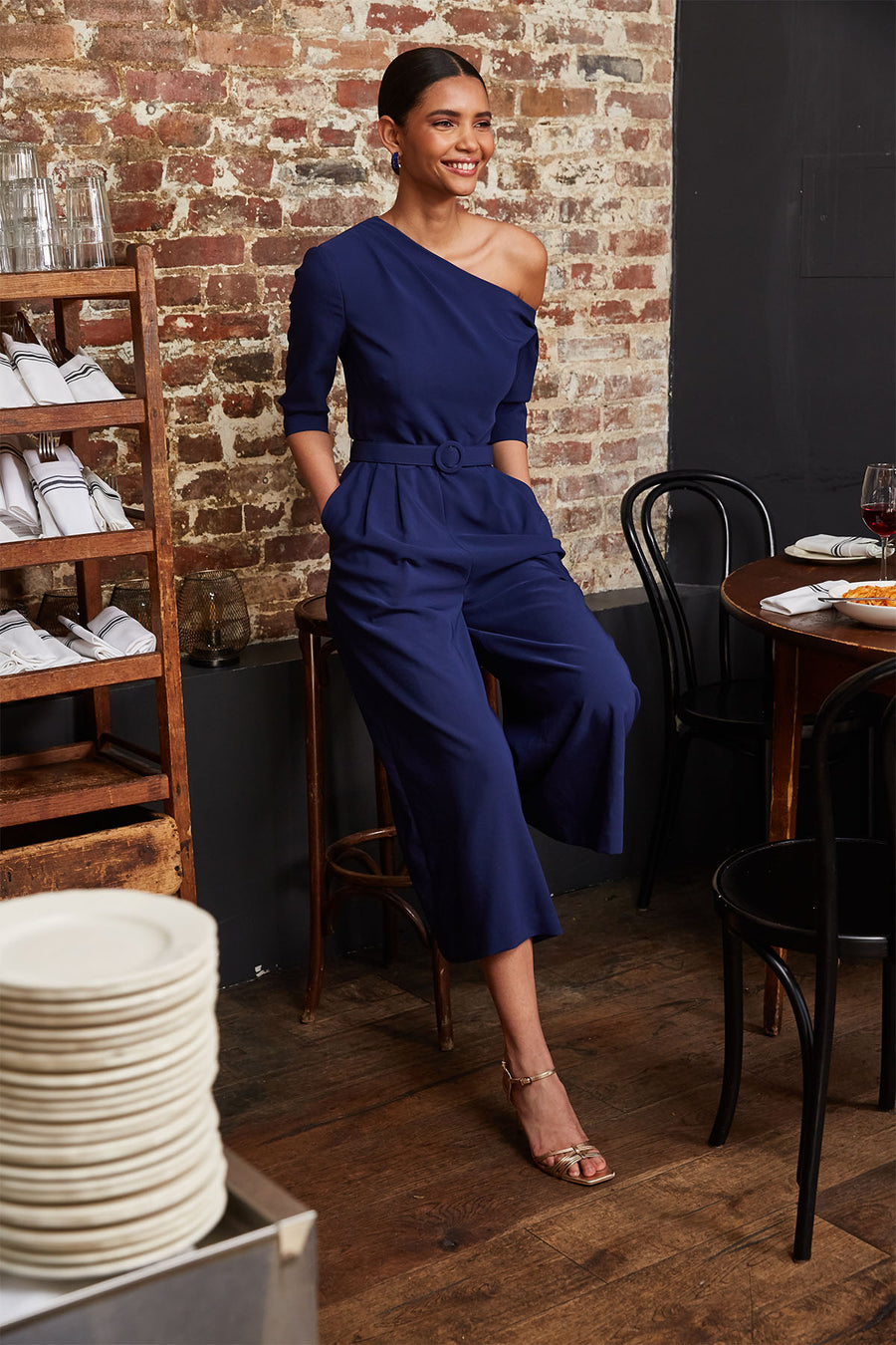 Tori Tea Length Jumpsuit